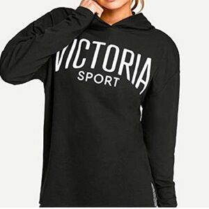 Victoria's Secret Black Hoodie with White Lettering